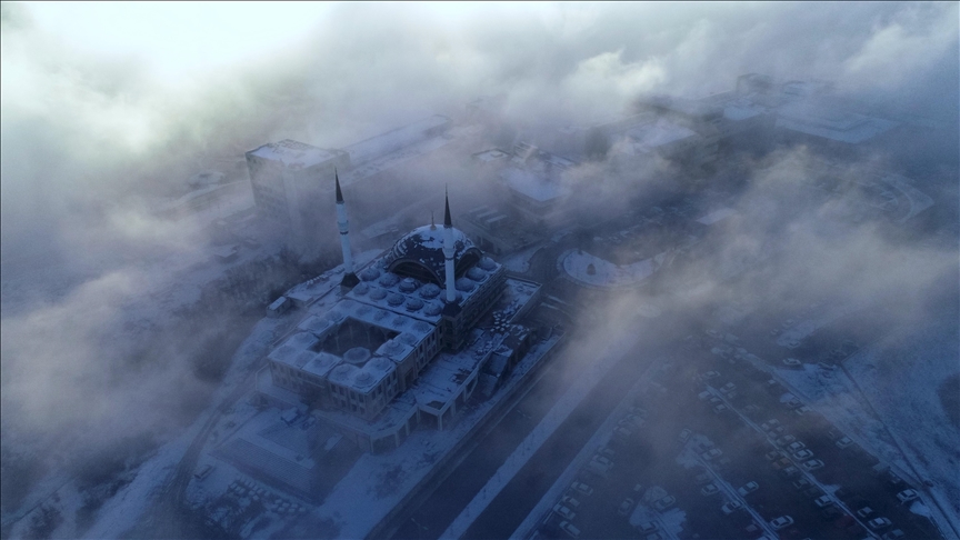 Равнина Дюздже в утреннем тумане