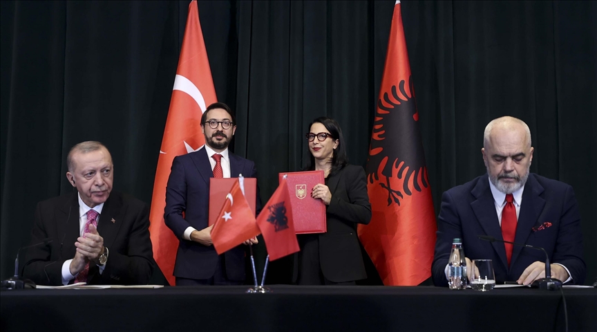 Turkey, Albania sign 7 pacts to strengthen bilateral ties