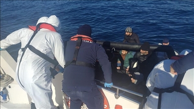گارد ساحلی ترکیه 16 پناهجوی رانده شده توسط نیروهای یونانی را نجات داد