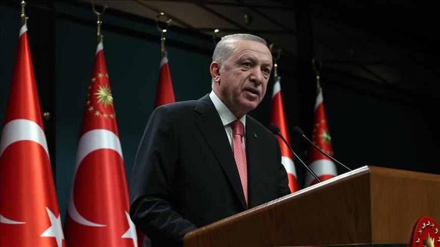 Serokomar Erdogan: "Bi buhayê 163 milyar lîreyî mewdûet derbasî pergala kura parastî bûye"