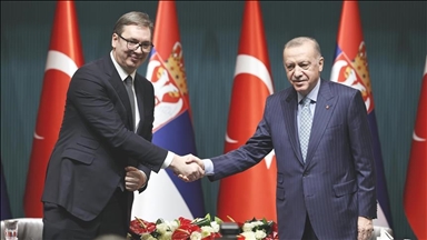 أردوغان يشكر نظيره الصربي على زيارته لتركيا