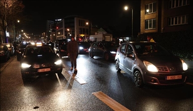Zaustavljen saobraćaj: Protest taksista u Briselu