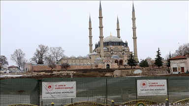 Selimiye'nin restorasyonunda camide ibadet için geçici bir alan oluşturulacak
