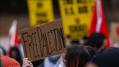 Washington'da Filistinlilerin İsrail karşıtı protestosunda 7 kişi gözaltına alındı 