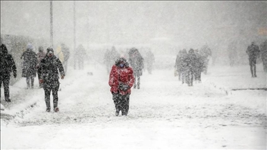 اشتداد وتيرة هطول الثلوج في إسطنبول