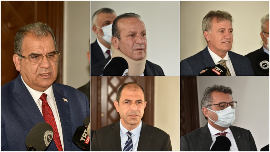KKTC Cumhurbaşkanı Tatar, Meclis'te temsil edilecek partilerin başkanlarını kabul etti
