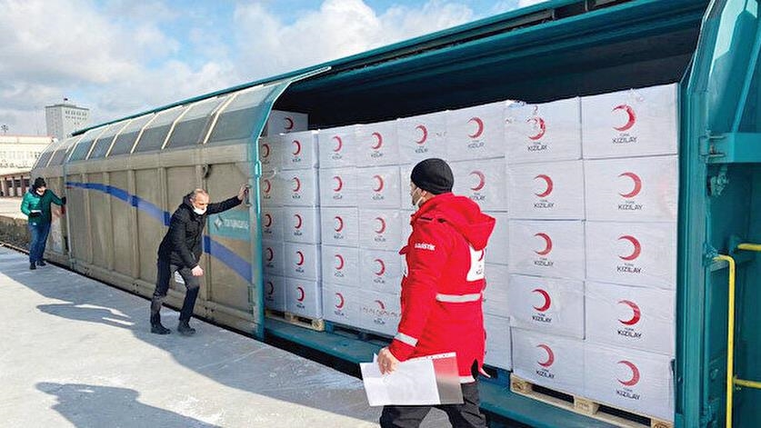 انتقال کمک‌های بشردوستانه «قطار نیکوکاری» ترکیه به افغانستان