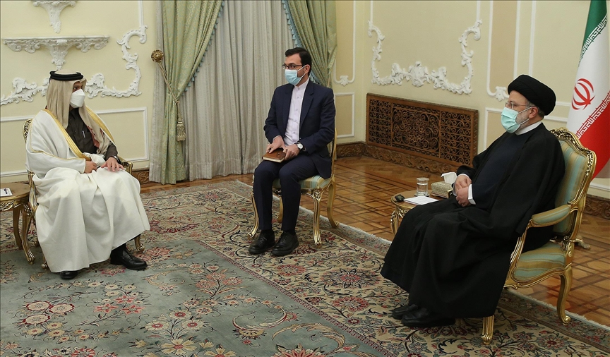 إيران.. رئيسي يبحث مع وزير خارجية قطر المستجدات الإقليمية