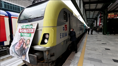 Turkiye's 'charity train' carrying 750 tons of aid leaves for Afghanistan