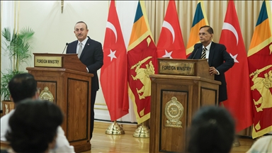 Sri Lanka Dışişleri Bakanı Peiris, Bakan Çavuşoğlu ile ortak basın toplantısında konuştu