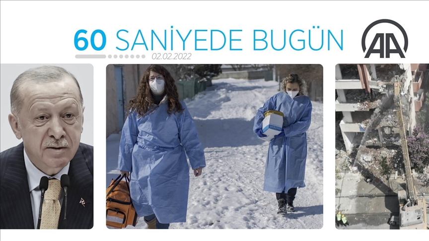 60 saniyede bugün (02 Şubat 2022)