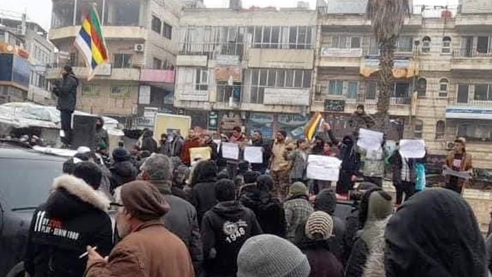تداوم اعتراض مردم جنوب سوریه علیه رژیم اسد
