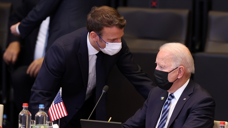 Biden ile Macron, Ukrayna krizini görüştü