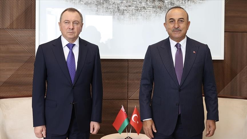 Turkish, Belarusian foreign ministers discuss Russia-Ukraine tensions