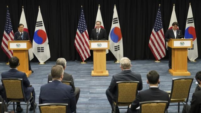 اقدامات تنش‌زای کره شمالی محور دیدار وزرای خارجه آمریکا، ژاپن و کره جنوبی