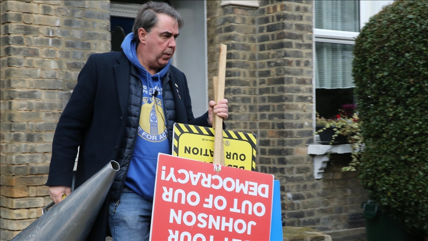 Colorful anti-Brexit protester to continue 'as long as it takes'