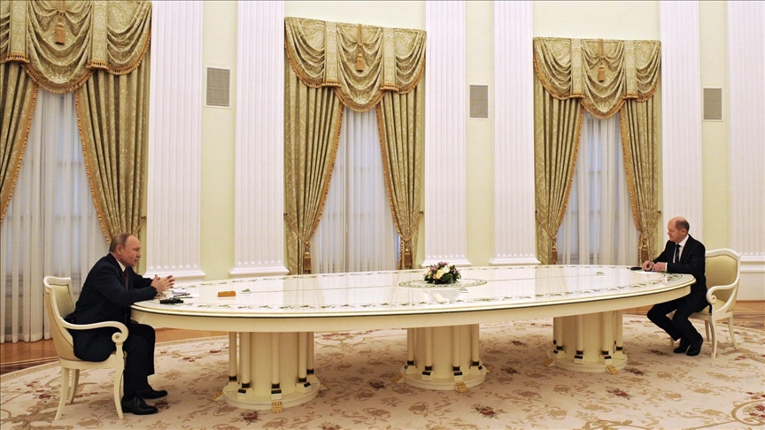 Putin, Scholz discuss situation in Ukraine at meeting in Moscow