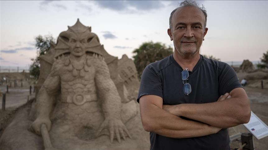 Turkish sand sculpture festival unveils space theme for 2022