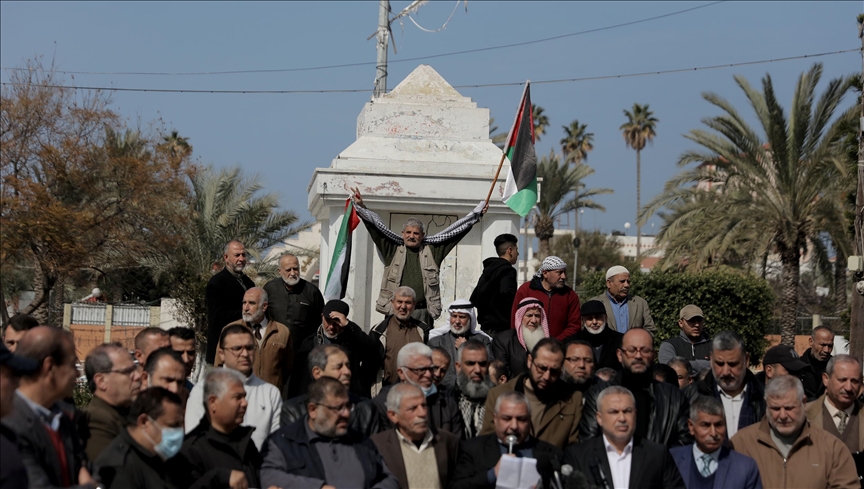 غزة.. فلسطينيون يتضامنون مع سكان "الشيخ جراح"