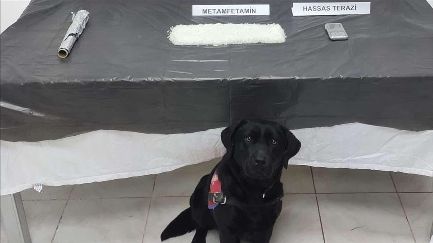Narkotik köpeği Tumba evin çatısında bir kilo metamfetamin buldu