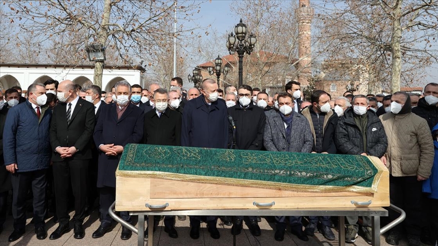 Cumhurbaşkanı Erdoğan, Ahmet Erdoğanın cenaze namazına katıldı