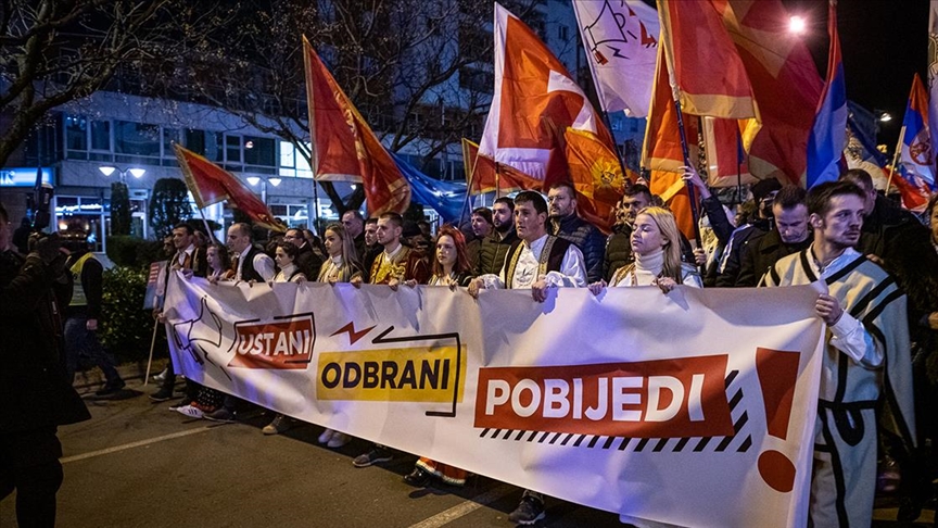U Podgorici održan novi protest protiv formiranja manjinske vlade Crne Gore 