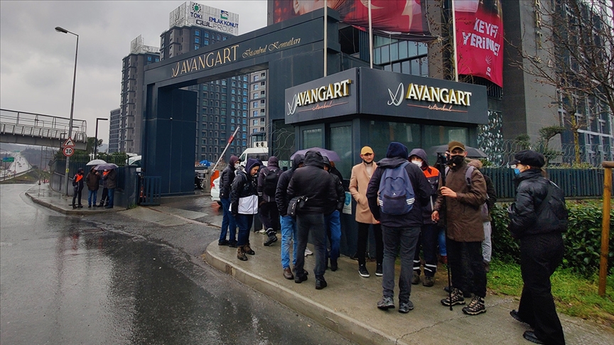 İBB'ye bağlı İstanbul Ağaç ve Peyzaj A.Ş. çalışanı işçilerden eylem 