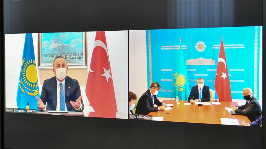 Turkish, Kazakh foreign ministers co-chair 7th Joint Strategic Planning Group meeting