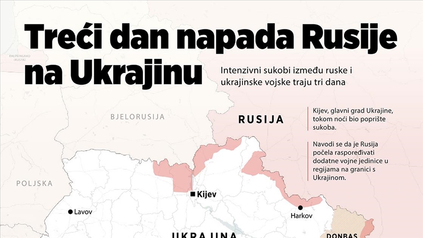 INFOGRAFIKA - Ulice Kijeva tokom noći bile poprište sukoba, gradom odjekivale eksplozije