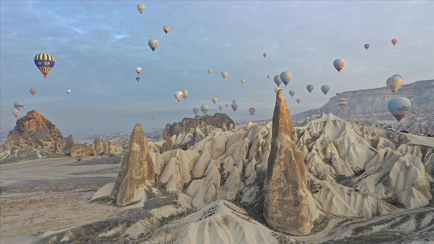 Kapadokya'yı şubatta 83 bin 432 turist gezdi