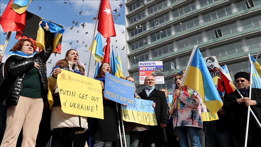 В Анкаре прошла акция в поддержку Украине