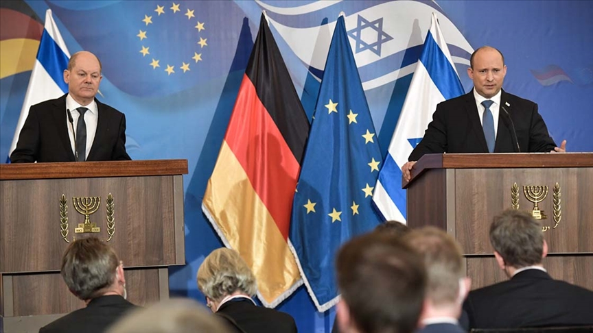 Almanya Başbakanı Scholz, İsrail Başbakanı Bennett ile bir araya geldi