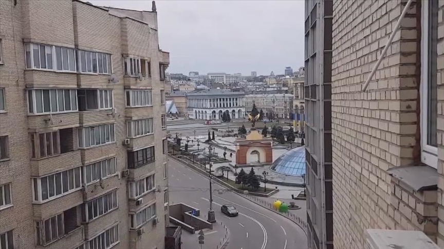 Ukraine's national anthem sounds in main square of capital