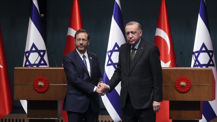 Erdogan asegura que Israel y Turquía tienen el objetivo común de reactivar el diálogo político bilateral 