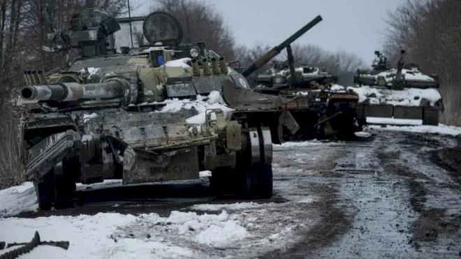 На подступах к Киеву украинские военные уничтожили колонну бронетехники ВС РФ