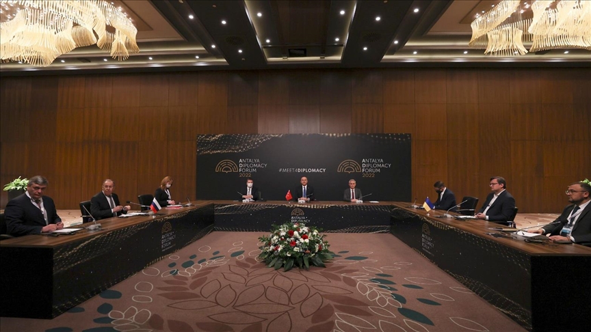 Turkiye, Ukraine, Russia foreign ministers conclude meeting