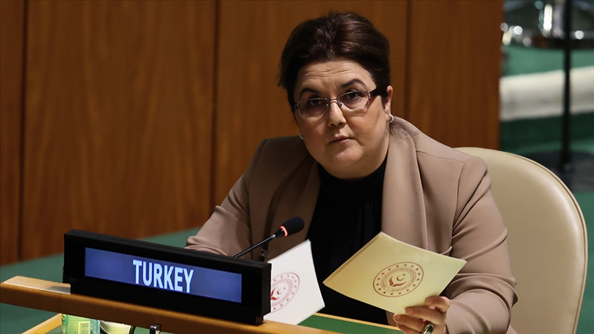 Aile Bakanı Yanık, BM Genel Kurulu'nda Ukrayna'da kadın ve çocuklarının korunması çağrısı yaptı