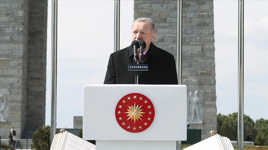 Cumhurbaşkanı Erdoğan: Çanakkale Savaşları milletimizin büyük bir kahramanlık destanıdır
