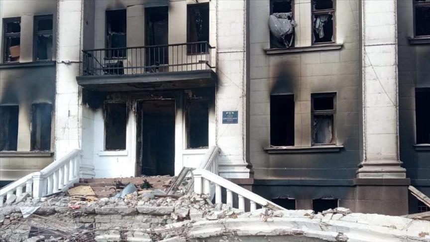 Rescue work continue in Mariupol theater reportedly hit by Russian forces