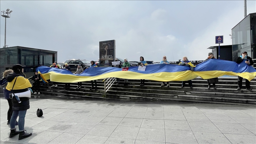 В Стамбуле прошла акция в поддержку Украины