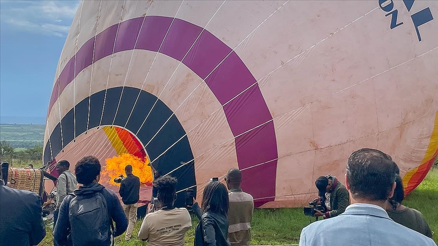 Kapadokya'da üretilen yerli sıcak hava balonları Ruanda'da da havalanıyor