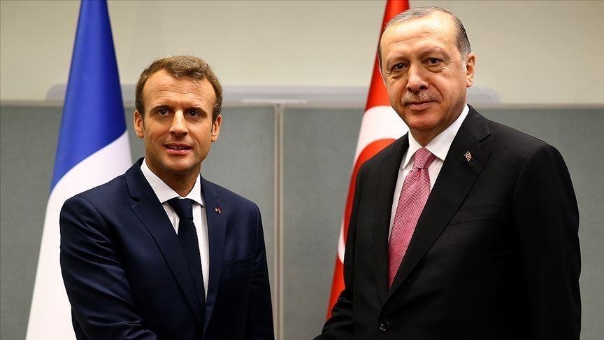 Turkish president meets French counterpart as part of bilateral talks at NATO leaders' summit