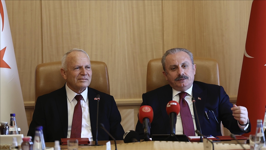 TBMM Başkanı Şentop ile KKTC Meclis Başkanı Töre görüştü