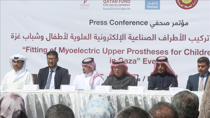 قطر تُطلق أكبر ورشة لتركيب الأطراف الصناعية الإلكترونية بغزة
