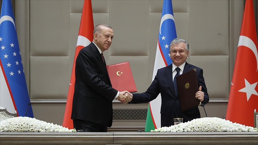 Cumhurbaşkanı Erdoğan: Özbekistan ile ticaret hacmimizi 10 milyar dolar seviyesine çıkaracağız