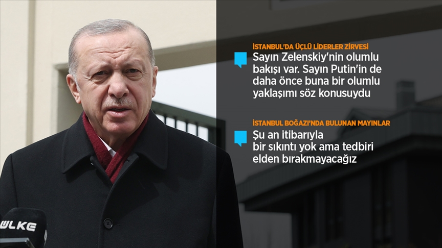 Cumhurbaşkanı Erdoğan: İstanbul'daki liderler zirvesinde olumsuz gidişi olumlu hale dönüştürebilirsek mutluluk duyacağız