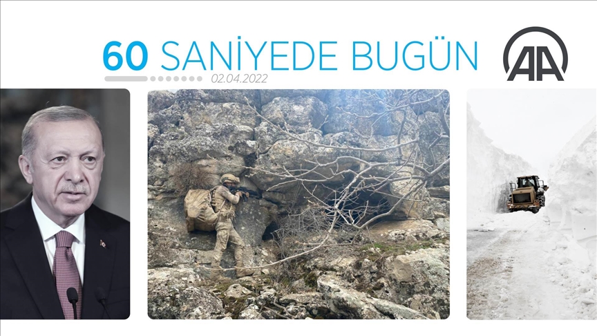 60 saniyede bugün (02 Nisan 2022)