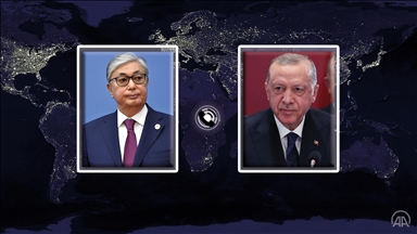 Turkish, Kazakh presidents discuss bilateral relations, regional developments in phone call