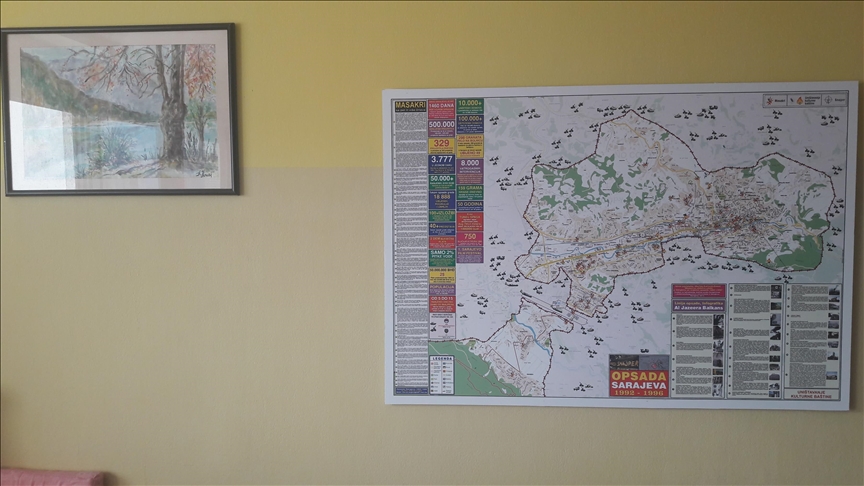 Mapa opsade Sarajeva kao doprinos kulturi sjećanja