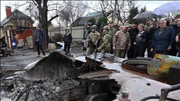 Top EU officials visit Ukrainian town of Bucha, capital Kyiv